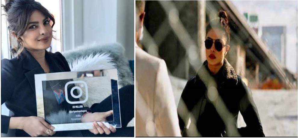Priyanka Chopra crosses 20 million on Instagram, got prize