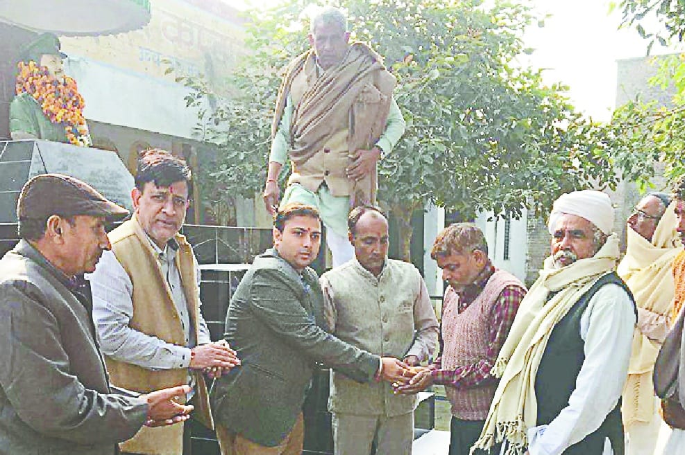 The toilets given on the death anniversary of the martyr