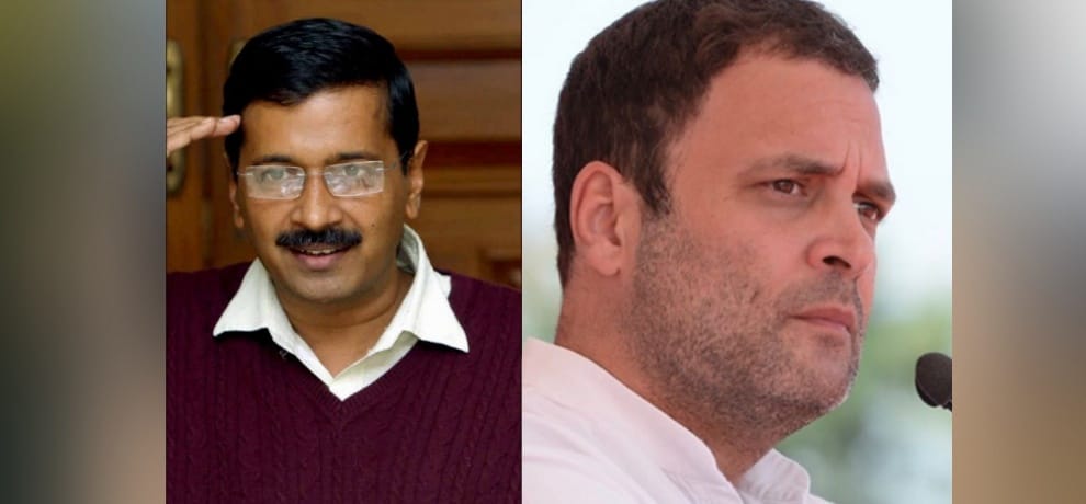 arvind kejriwal gave best wishes to rahul gandhi through his tweet