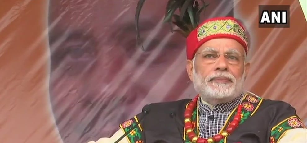 PM narendra modi visit Meghalaya and Mizoram and starts bjp campaigning