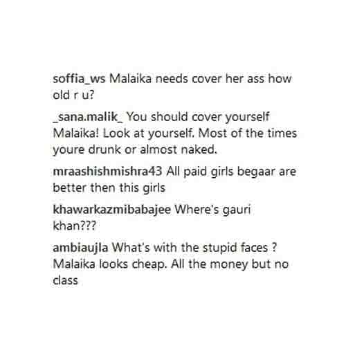 malaika arora get trolled for her short dress in party ugly comments in instagram