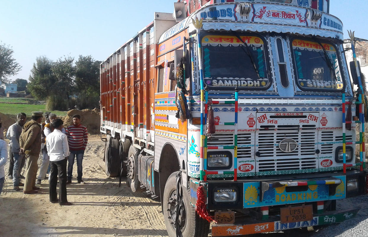 truck and cash looted