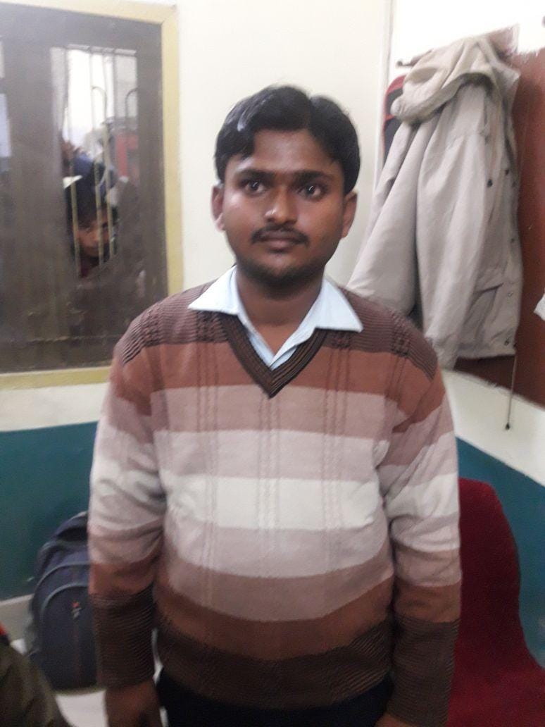 man arrested from train's engine  