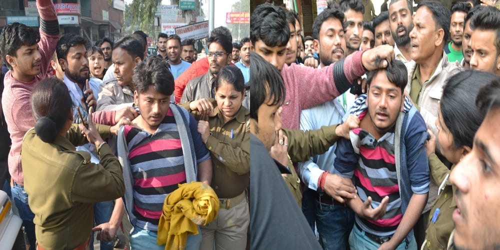 Bike thief beaten by crowds, rescued from women constables