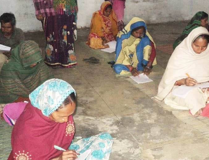 Sitting in the cold winter floor