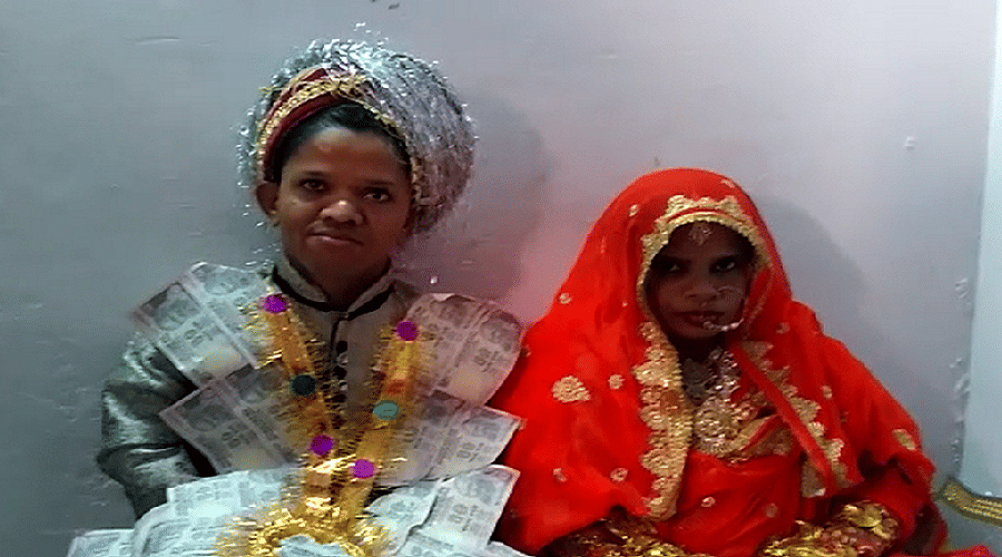 Three feet Mehmood and Munni's wedding in rajasthan