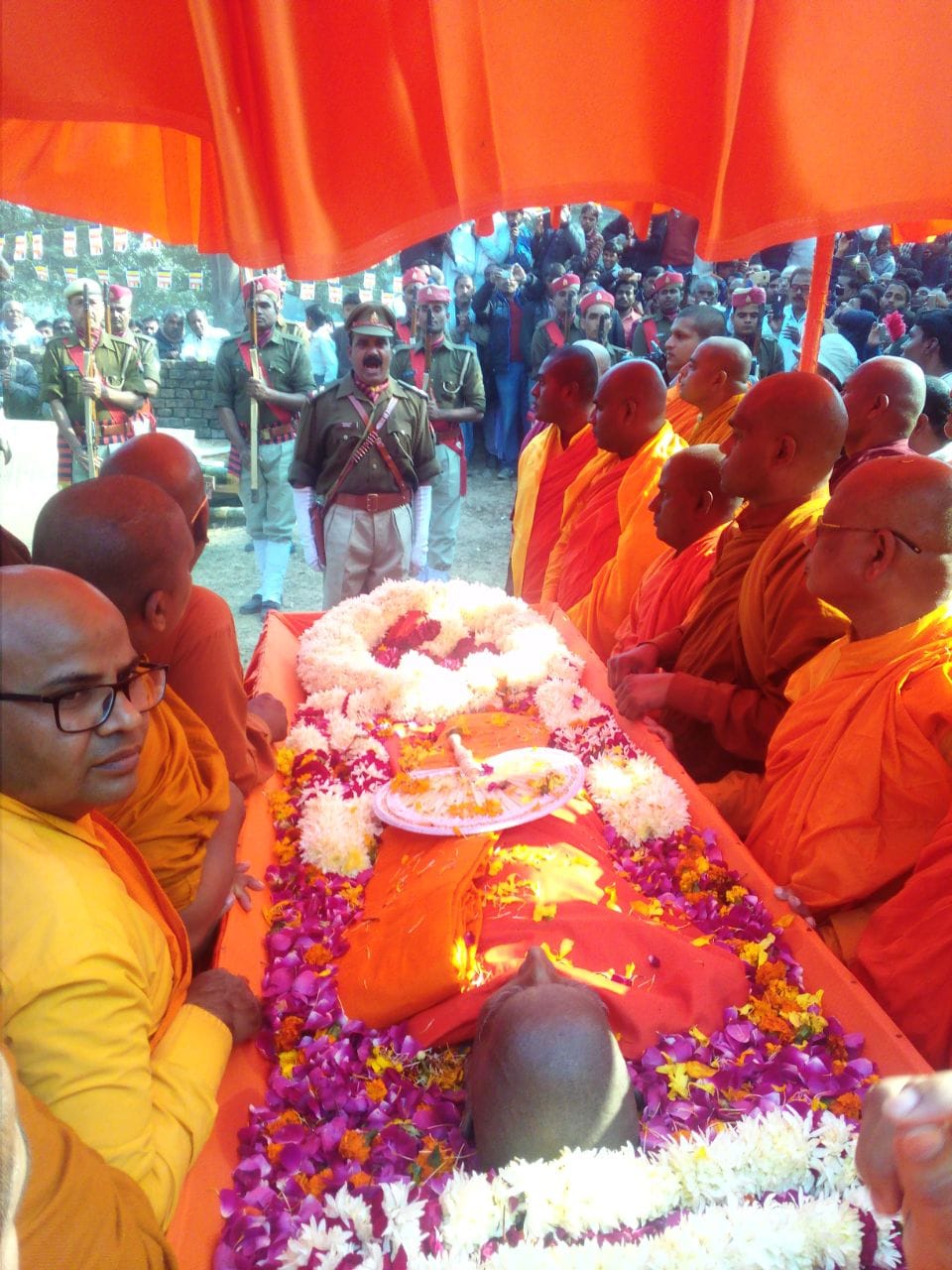 crimation of pragyanand in shrawasti 