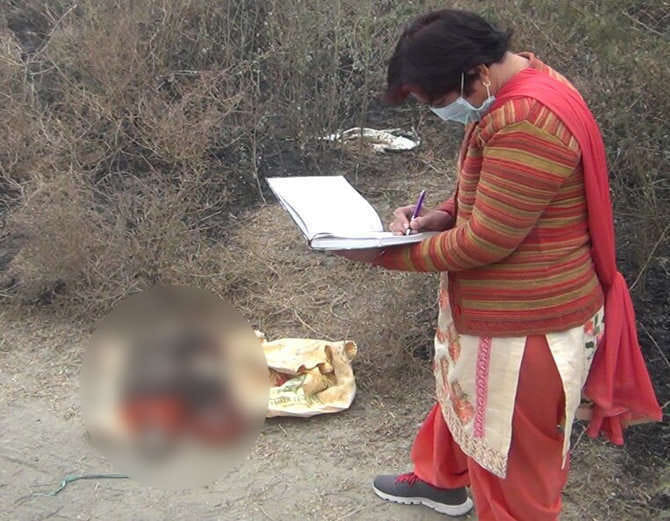 rohtak lady dead body found in pieces, husband killed for illegal relations