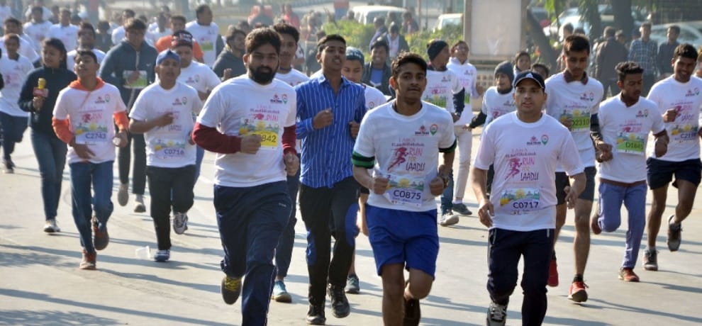 people took part in 'run for laadli'