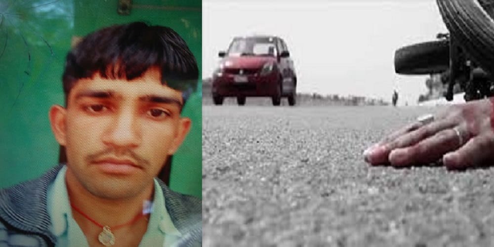 road accident in sikar, one man dead