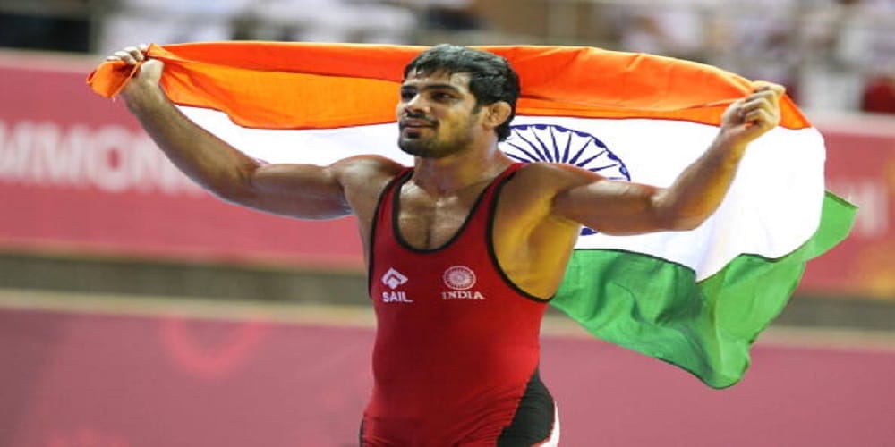 sushil kumar won gold medal at commonwealth wrestling championship