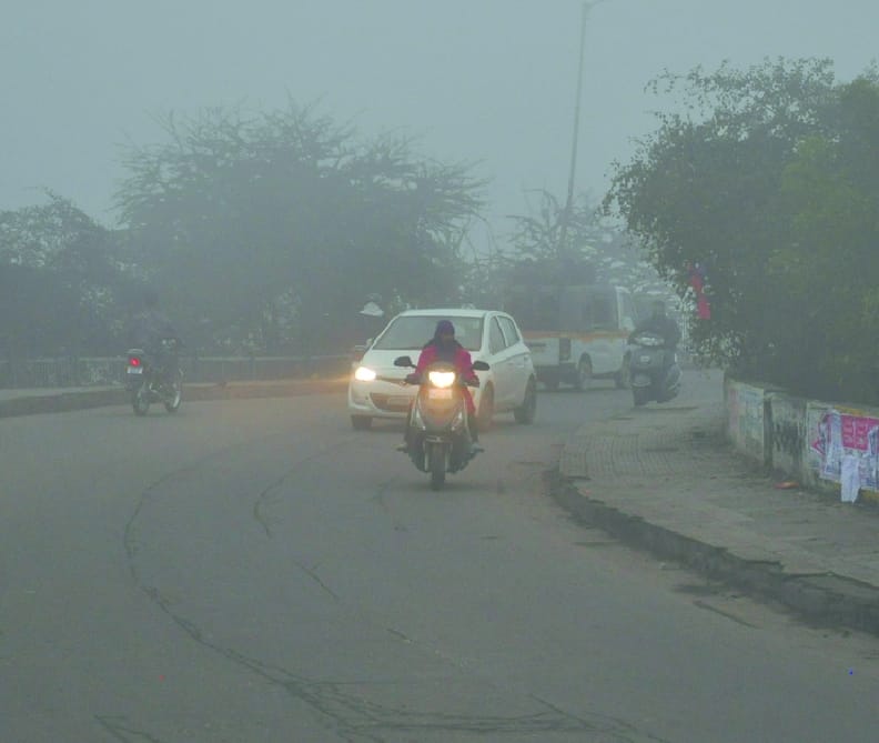 Sunlight offered relief to people who are frozen in the fog