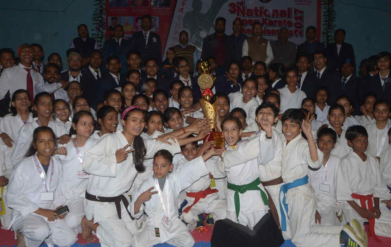 up is overall champion in national karate champioship