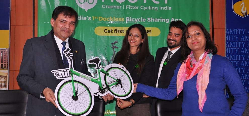 students of amity will be riding cycles now wards 