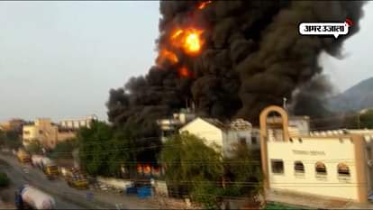 MASSIVE FIRE BROKE OUT IN A CHEMICAL FACTORY IN MUMBAI