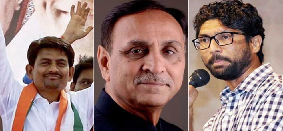 gujarat vidhan sabha result 2017 VIP seats Vijay Rupani Jignesh Mevani alpesh thakor nitin patel