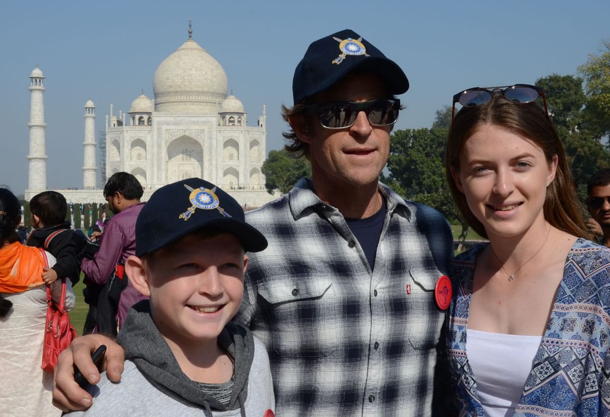 south African cricketer jonty rhodes visited the tajmahal 