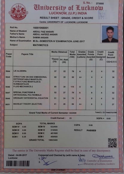 LU: 115 out of 100 marks