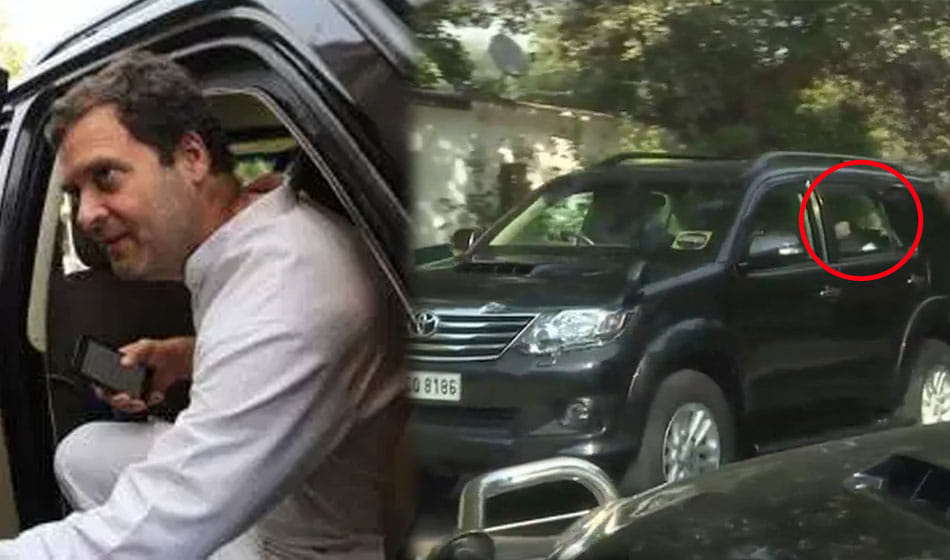 rahul gandhi leaves his delhi residence before election results of gujarat and himachal