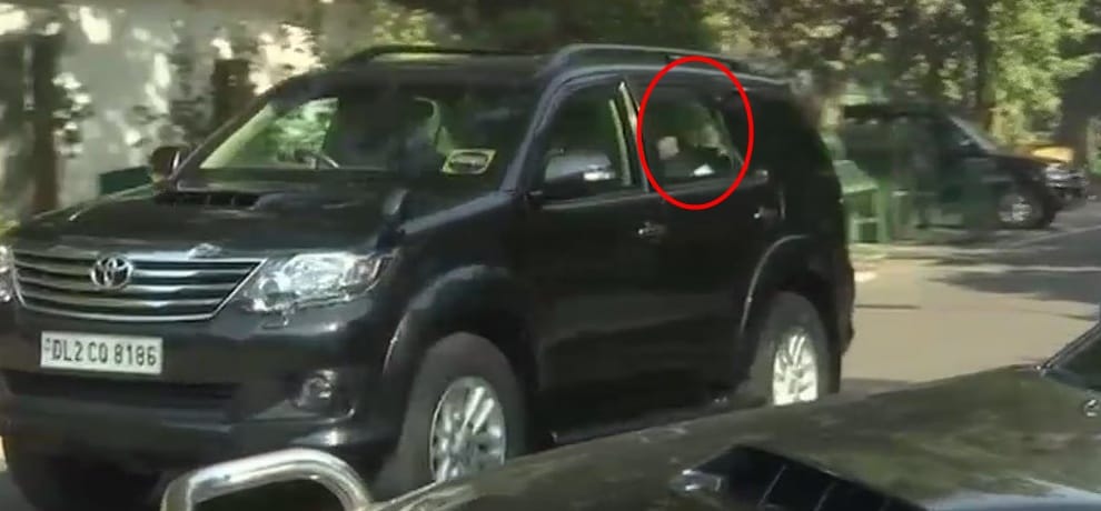 rahul gandhi leaves his delhi residence before election results of gujarat and himachal