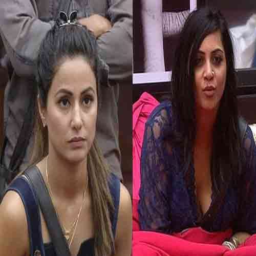 arshi khan give comments to hina and vikas bathing watch unseen video