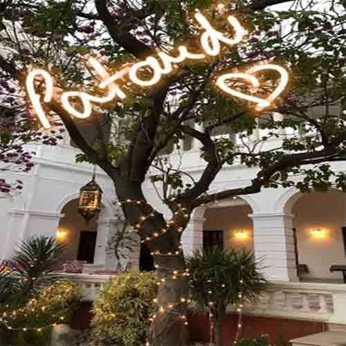 taimur birthday celebration starts by decoration of pataudi house 