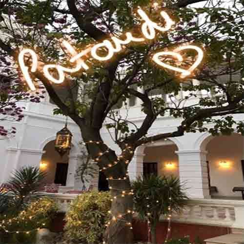 taimur birthday celebration starts by decoration of pataudi house 
