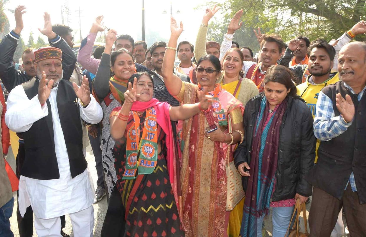 ,gujrat vidhan sabha chunav celebration in pm modi constituency