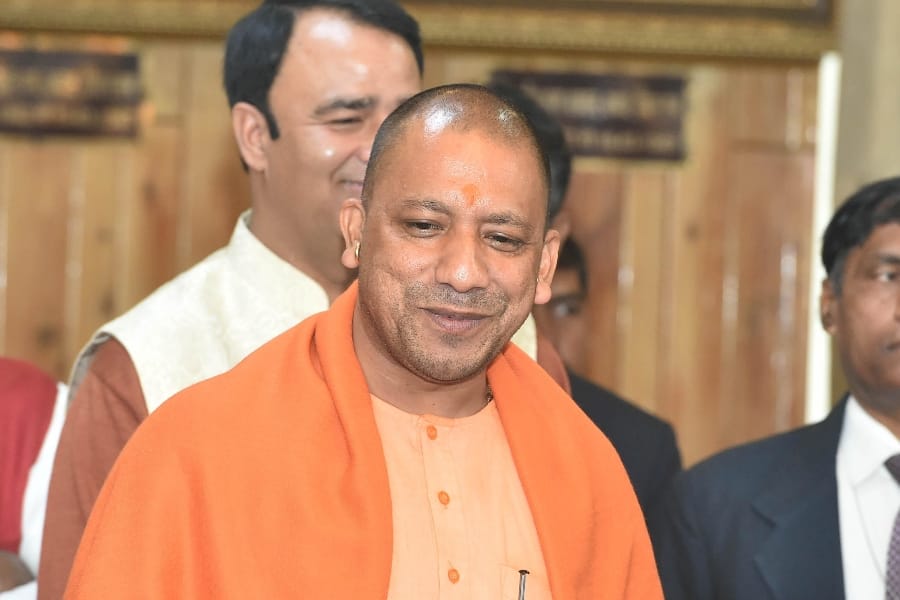 yogi adityanath very happy to seen this thing