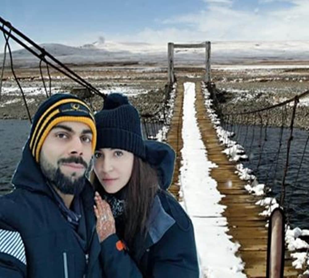 Anushka Sharma and Virat Kohli morphed honeymoon photo viral