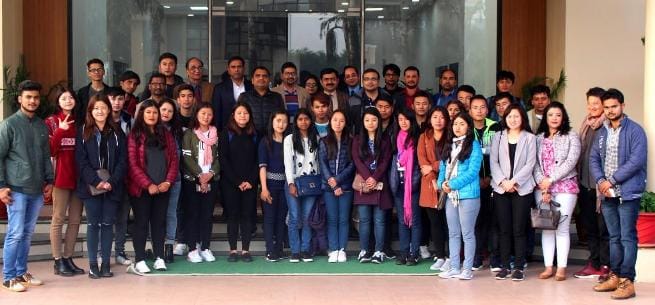 Students and teachers of Royal University bhutan visited invertis University