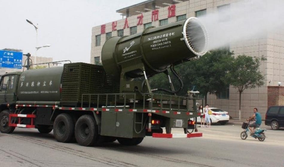 delhi government to use anti smog gun to clear pollution, trial in anand vihar on 20 december