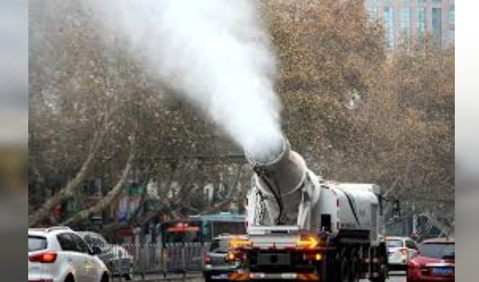 delhi government to use anti smog gun to clear pollution, trial in anand vihar on 20 december