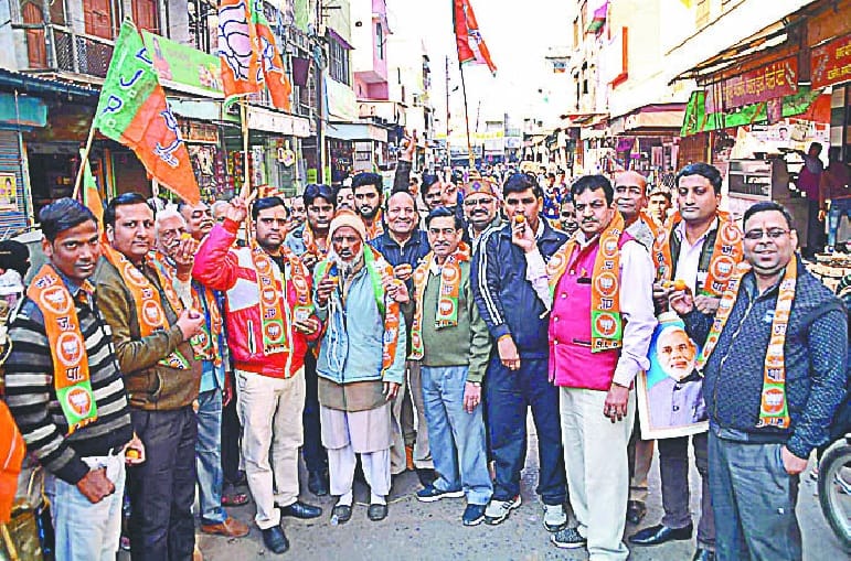 BJP celebrates victory