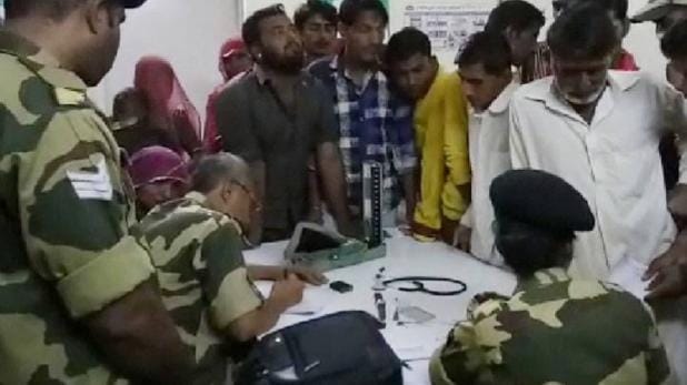 rajasthan jaipur bsf doctors take care of patient in government hospital