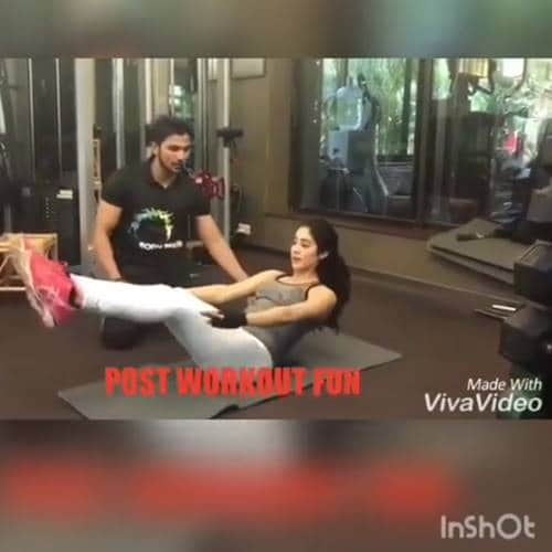 Actress Janhvi Kapoor reveals how to get six-pack in five minutes, here is video 