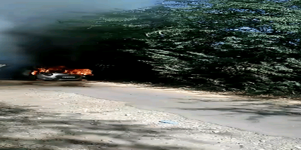 The burning car rajasthan two women burn alive in a car and death 