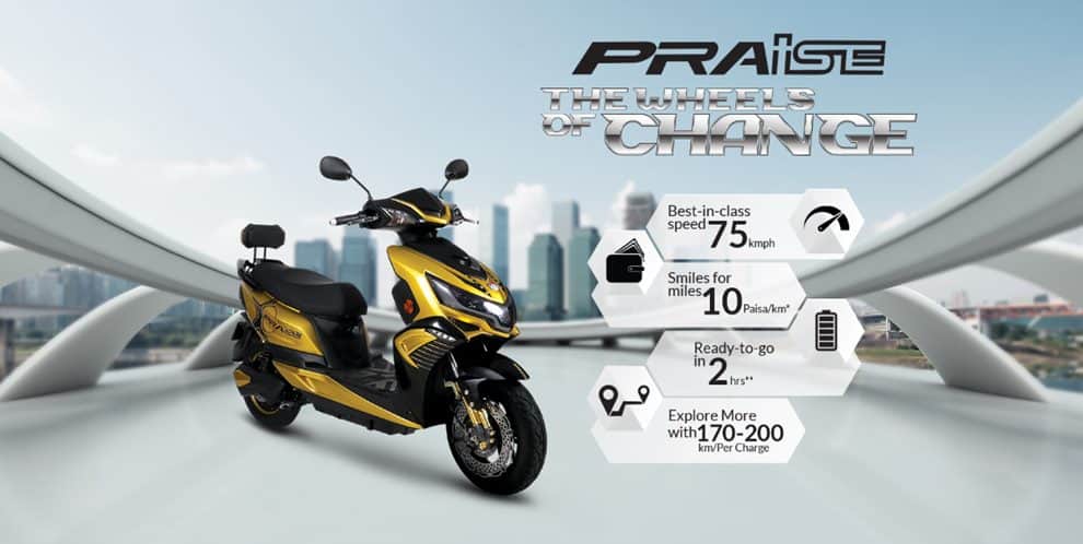 Okinawa Praise: Fastest e-scooter in India launched at Rupees 59889