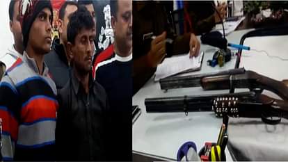 SAHARANPUR POLICE ARRESTED GOONS WITH STOLEN GUN 