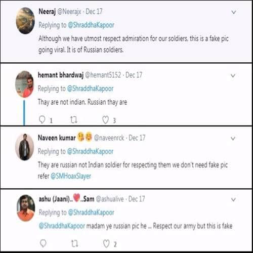 Shraddha Kapoor trolled heavily on social media after tweeting a fake 'Indian Army' photo