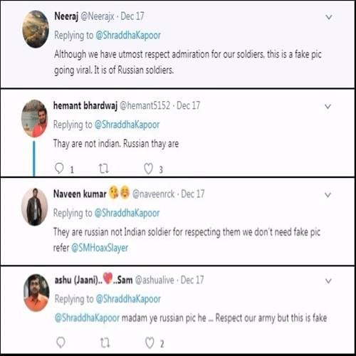 Shraddha Kapoor trolled heavily on social media after tweeting a fake 'Indian Army' photo