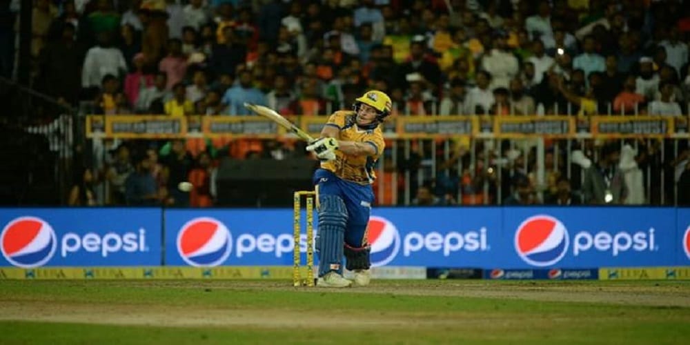 who hits most sixes in t10 cricket league