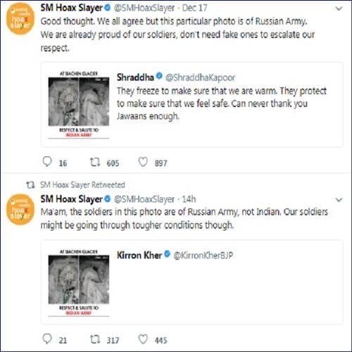 Shraddha Kapoor trolled heavily on social media after tweeting a fake 'Indian Army' photo