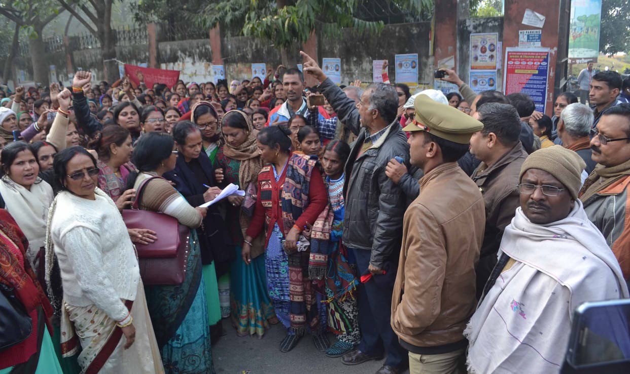  Anganwadi workers arrested