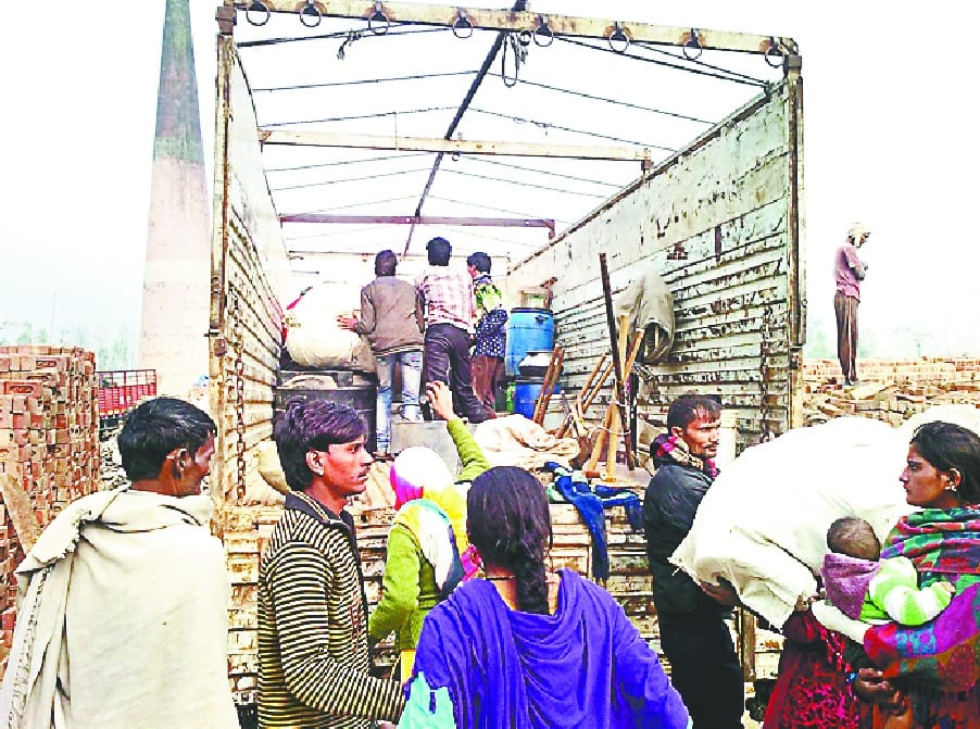 Seven families free from brick kiln