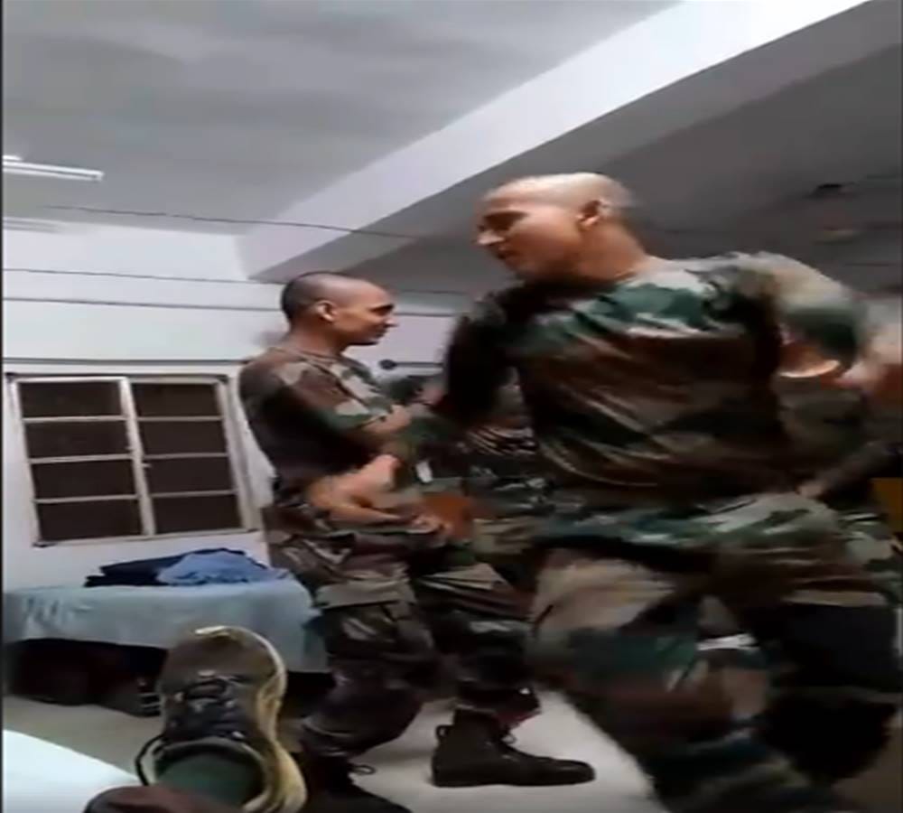 armyman dance video being viral on haryanvi song 