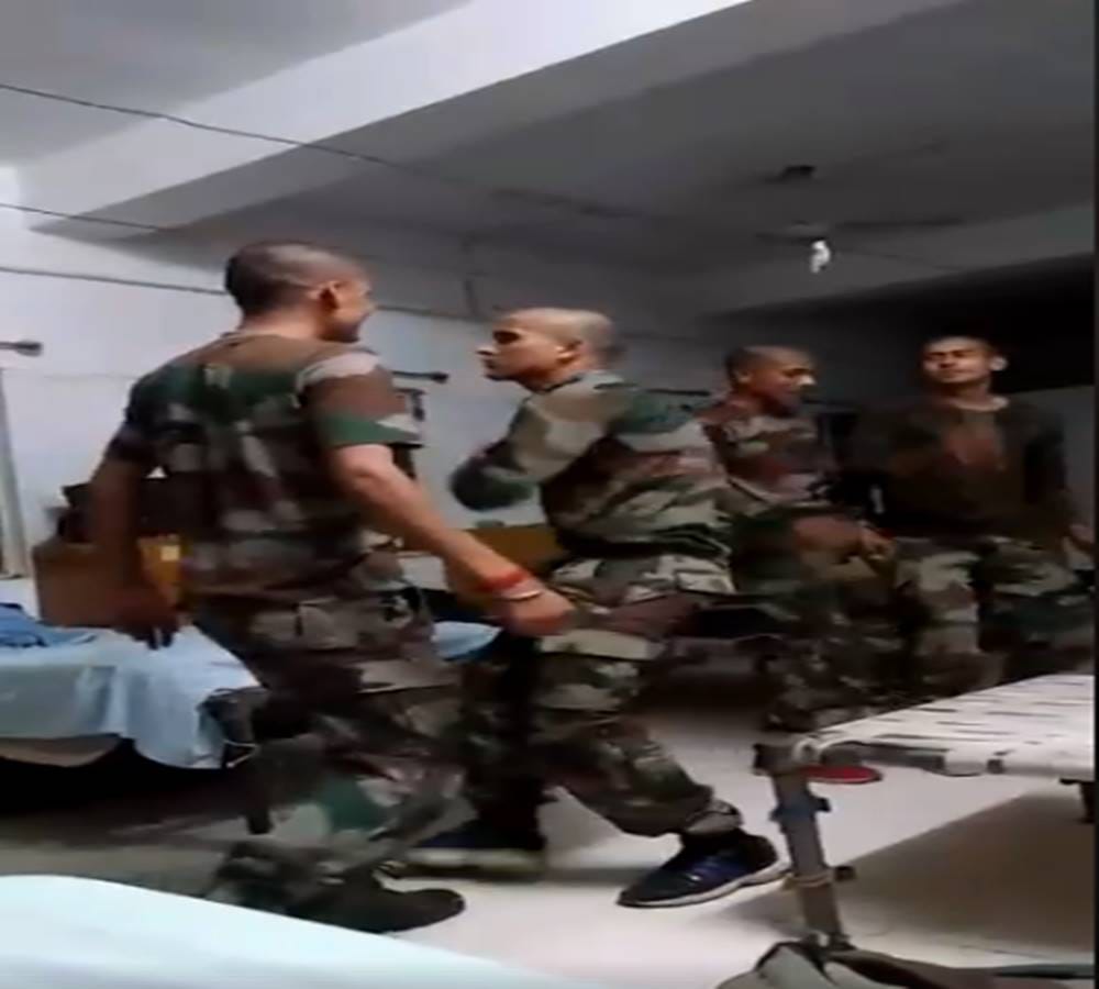 armyman dance video being viral on haryanvi song 