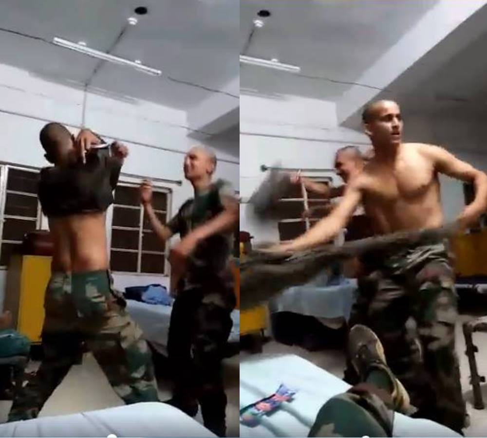 armyman dance video being viral on haryanvi song 