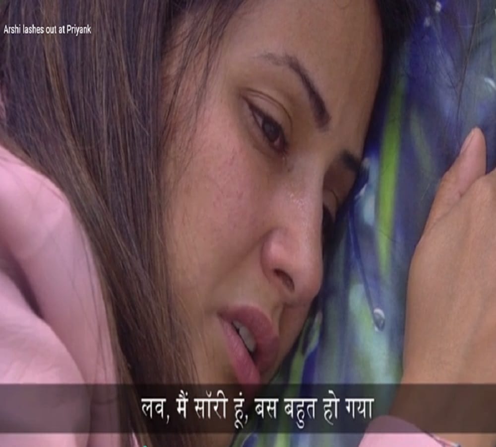 hina khan apologizes to commoner luv taygi in bigg boss 11
