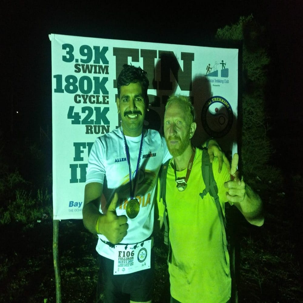 ironman challenge 2017- mrugesh gupta a coaching tutor completes the challenge in 17 hours 
